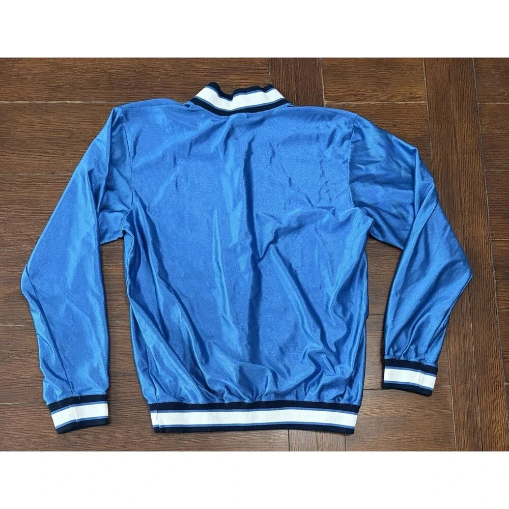 Vintage Champion Men’s M Carolina Panthers Made In USA Blue 1/4 Zip Jacket Rare